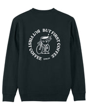 But first coffee cycling sweater