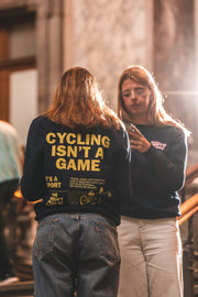 Cycling isn't a game sweater