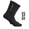 Fight cancer cycling socks Black