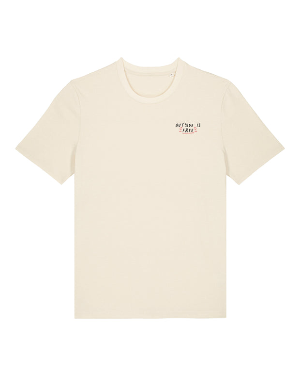 outside is free T-shirt
