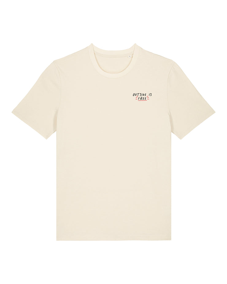outside is free T-shirt