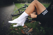 Let's get Lost cycling socks White