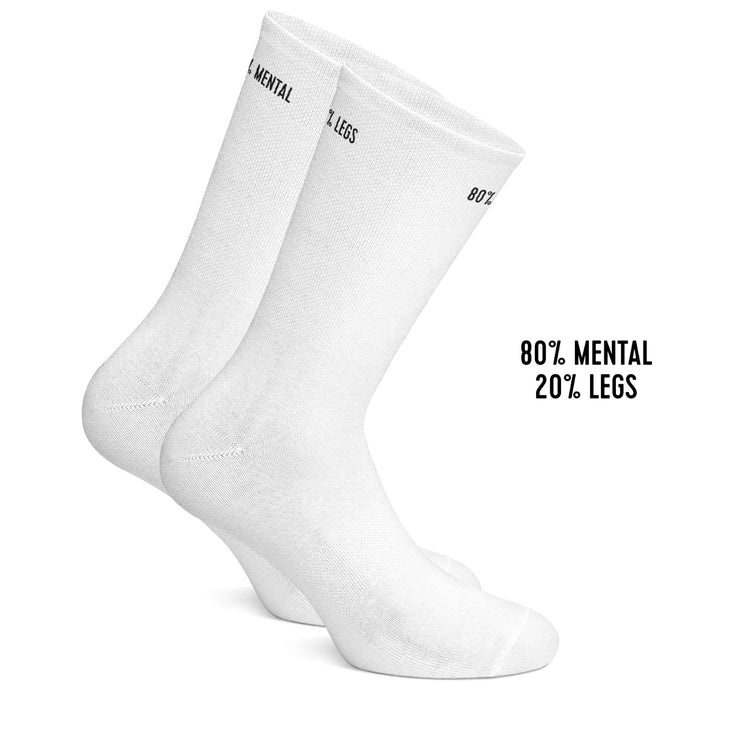 Mental Legs cycling socks white