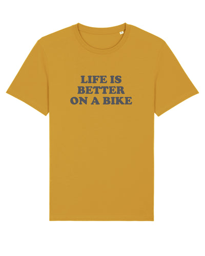 Life is better on a bike cycling T-shirt