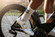 Head over Wheels cycling socks White