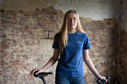 Let's get lost cycling T-shirt (blue/green)