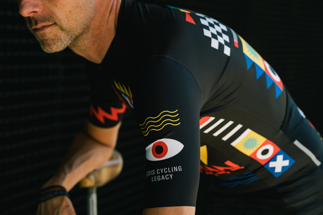 Black jersey cycling online