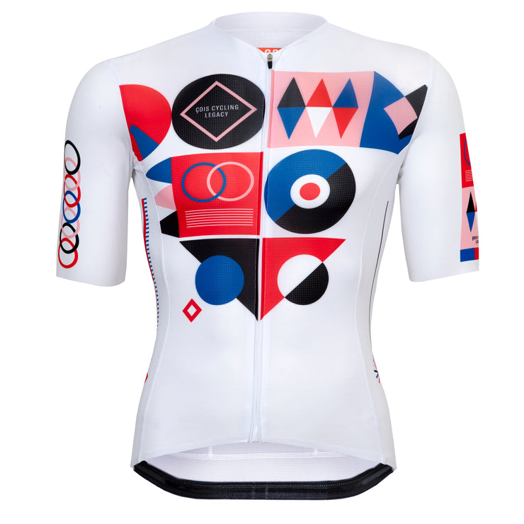 Posterlad cycling jersey white (men) | Apparel for cyclists and 