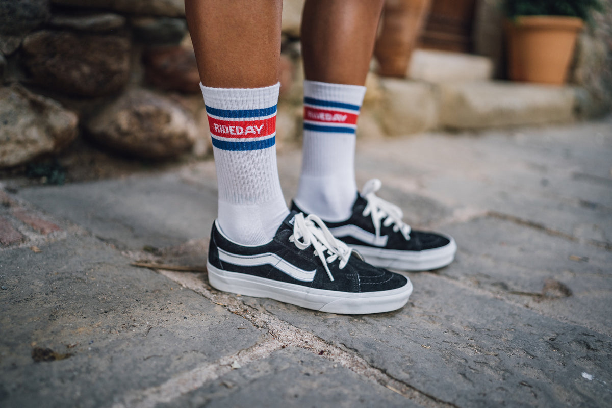 Rideday retro crew socks | Apparel for cyclists and cycling fans