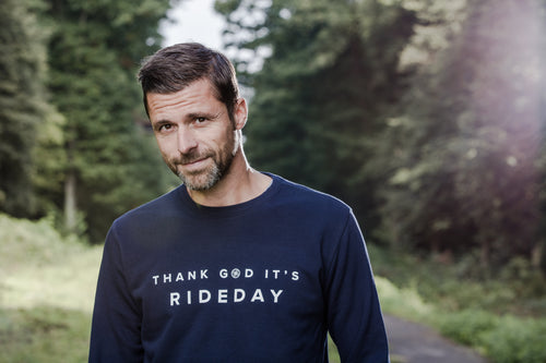 Cycling sweater Thank God it's Rideday