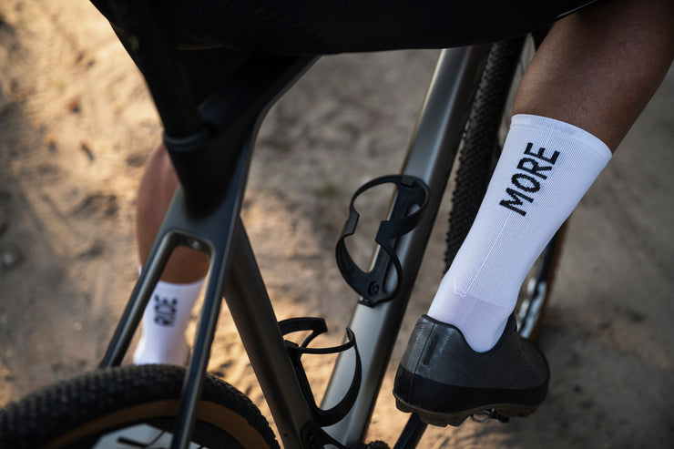 Calcetines de ciclismo Talk Less Ride More Blanco