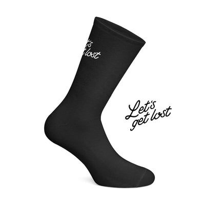 BLack cycling socks